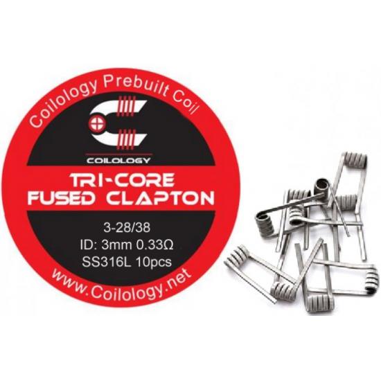 Coilology Tri-Core Fused Clapton SS316L Coil